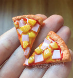 PIZZA SLICE 1/12 Dollhouse Scale or 1/6 Playscale Doll Prop, ANY CUSTOM TOPPING