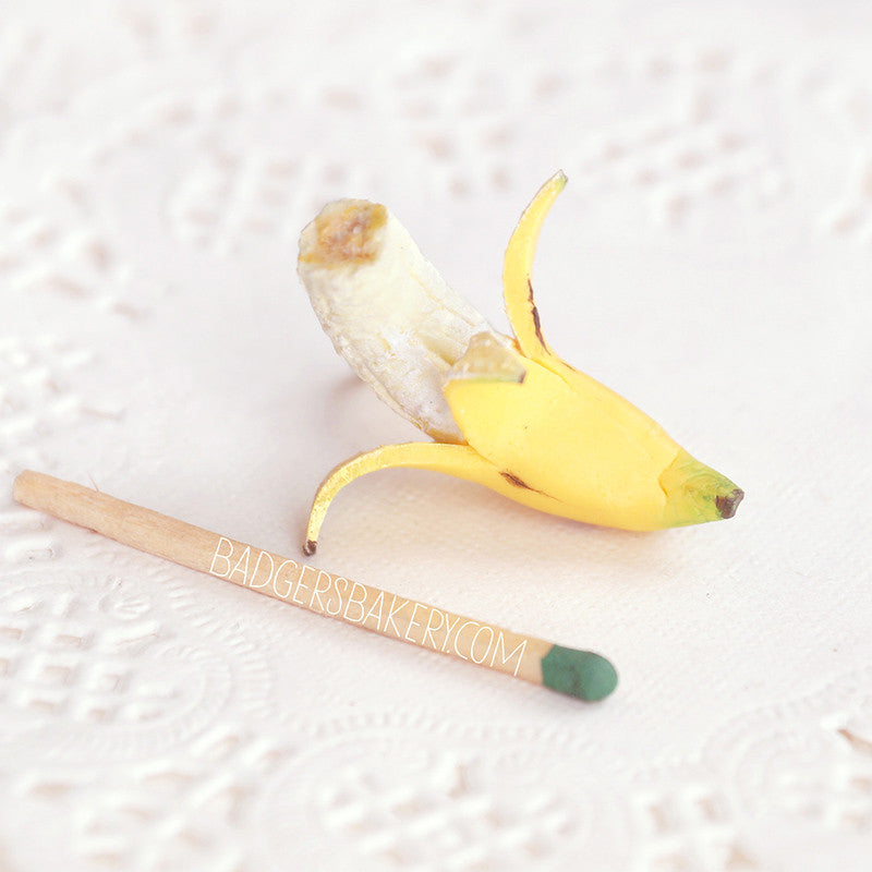 BANANA Miniature, Doll Food, Dollhouse, BJD Prop, 1/12, 1/6, 1/4