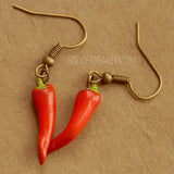 red chili earrings