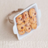 mini chocolate chip cookie tray ring