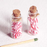 peppermint candy miniature jars