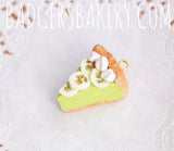 key lime pie charm with banana slices