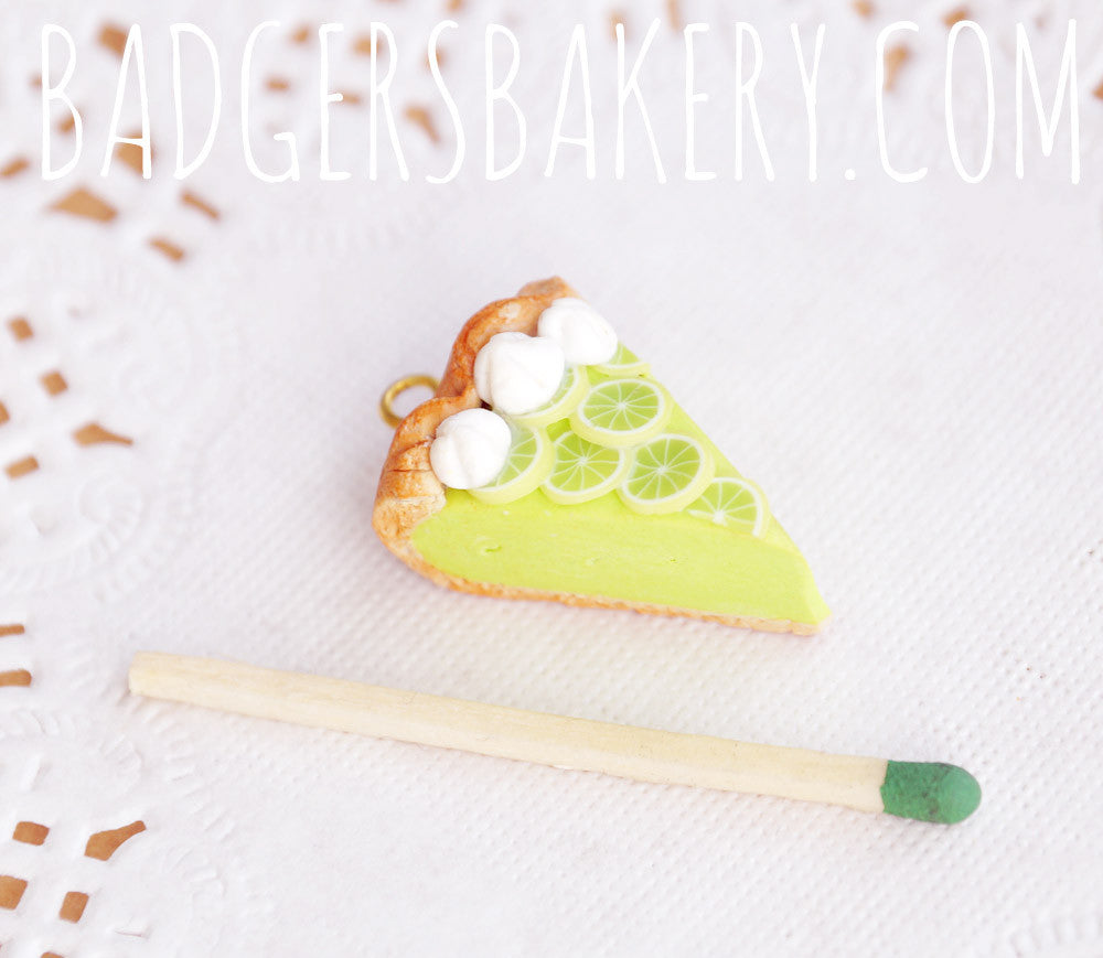 Key LIME PIE Pendant or Charm With Lime / Banana Slices – Badger's