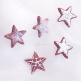 Gingerbread STAR COOKIE Earrings, CHRISTMAS Studs, Cute Miniature Food Jewelry