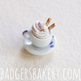 patterned white miniature cup