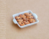 mini chocolate chip cookie tray