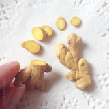 Miniature GINGER ROOT, Doll Props for Blythe, American Girl, BJD Accessories, Dollhouse Food