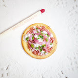 Miniature CHICKEN TOSTADA,Tiny Food for Blythe, BJD, Mexican Dollhouse Cuisine
