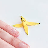 Miniature BANANA PEEL, Fake Food, Dollhouse, Doll Prop for BJD, Blythe, Minifee