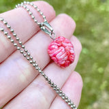 Creepy BRAIN NECKLACE, Horror Jewelry for Halloween, Zombie Jewelry