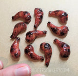 Miniature CHICKEN LEG, Baked or BBQ, BJD Doll or Dollhouse Food Prop