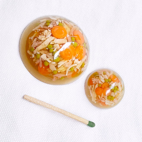 Miniature Meat Jelly, Zimne Nóżki w Galarecie, Polish Cuisine, Dollhouse Food, Doll Prop, Aspic