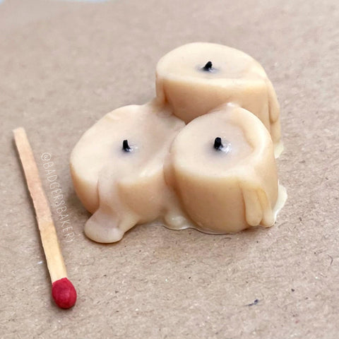 Miniature Fake Candles for BJD, 1/3 and 1/4 scale, Halloween Doll Roombox