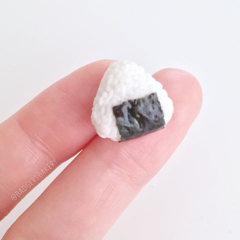 Miniature ONIGIRI, Food for Dolls in 1/6, 1/4, 1/3 Scale, Blythe, BJD Props, Rice Balls, Mini Food