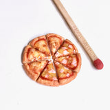 Micro PIZZA SLICE 1/24 or 1/48 Dollhouse Scale Prop, any custom toppings