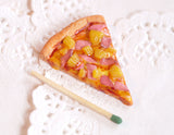 PIZZA SLICE 1/4 or 1/3 Scale, Custom Toppings, BJD Doll Food Prop for MSD, SD, Minifee