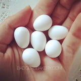 1/3 scale white eggs