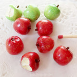 APPLE miniature - doll food for BJD, msd, sd, dollhouse - red, green or yellow - fake fruit prop