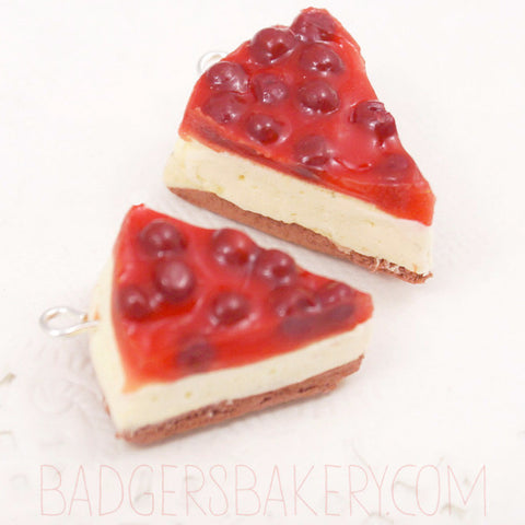 cherry cheesecake earrings