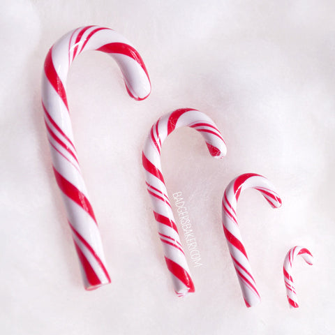 miniature candy cane doll props