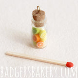 miniature candy bottle pendant
