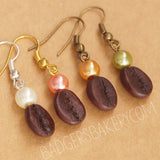 coffee bean earrings
