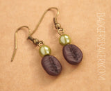 coffee bean earrings