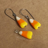 Candy Corn Earrings and Charm