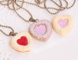 Linzer cookie necklace