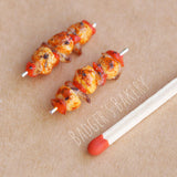 1/12 dollhouse scale chicken kabob