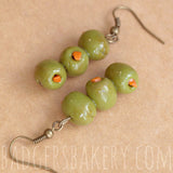 martini olives earrings