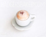 miniature coffee cup, cappuccino