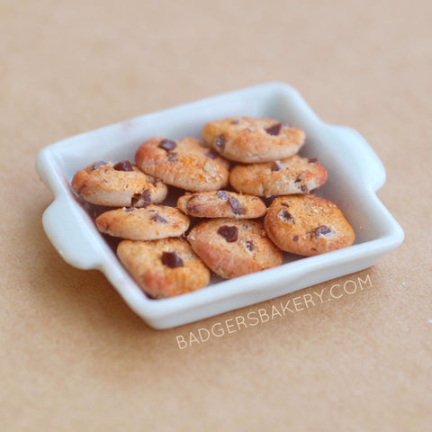 1/12 scale chocolate chip cookie tray