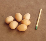 1/4 scale beige eggs