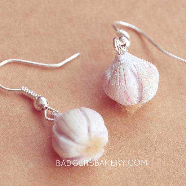 garlic earrings