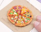 1/12 scale miniature pizza, variety of flavors