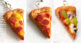 miniature pizza earrings