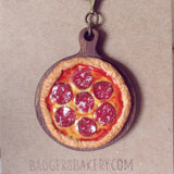 pepperoni pizza necklace