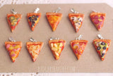miniature pizza pendants, flavor samples